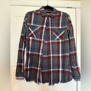 Men's Plaid Button-Up Shirt